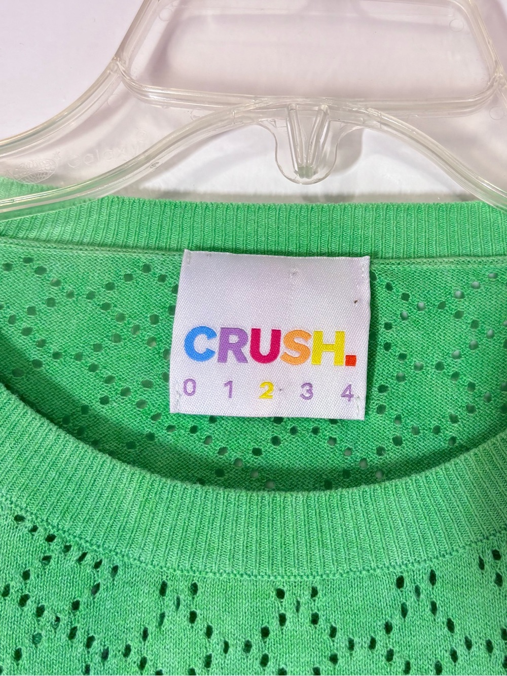 Crush Women’s Ombré Tie Dyed  Cotton Silk Cashmere Blend Multicolor Top Sz 2/M - Picture 6 of 10